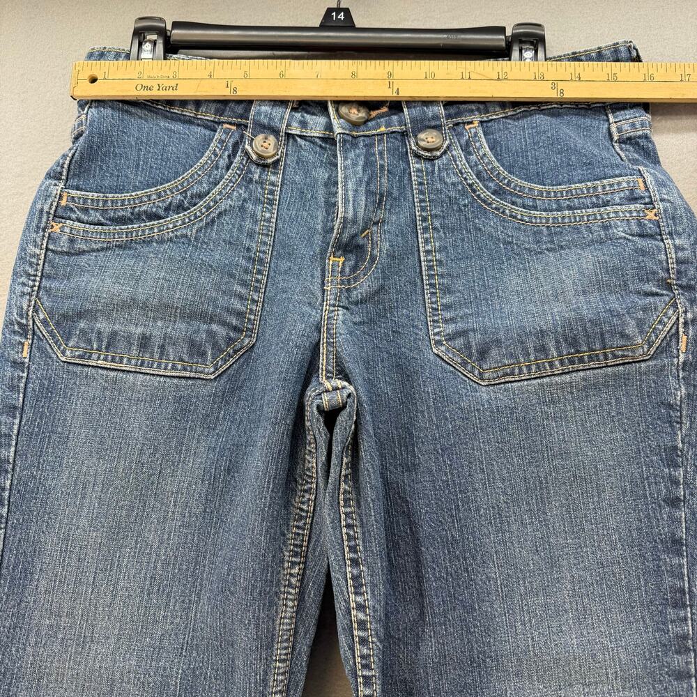 Levi Strauss Signature Jeans Women's 8 Blue Carpi Patch Pockets Y2K Preppy EUC - Picture 7 of 11